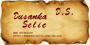 Dušanka Selić vizit kartica